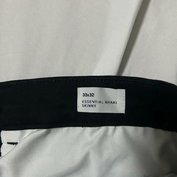 Gap Essential Khaki Skinny Black 33 X 32 Casual Chinos - Picture 6 of 12